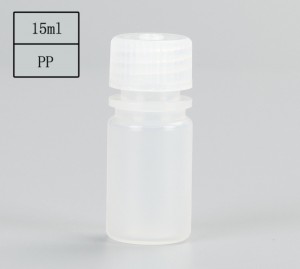 15 ml plastikozko erreaktibo botilak