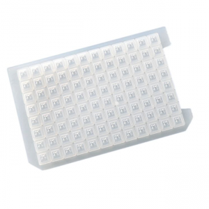 Tapete de vedação de silicone de 96 poços redondos para placa PCR