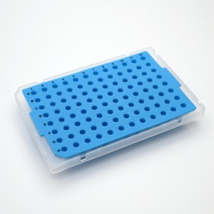 96 Well PCR Plate အတွက် အပြာရောင် PTFE တံဆိပ်ခတ်ဖျာ