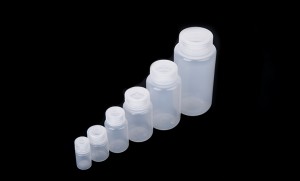 Plastic reagensflessen van 125 ml