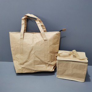 कस्टम टायवेक इन्सुलेटेड फूड कूलर बॅग टोट बॅग इकोफ्रेंडली कूलर बॅग, पर्यावरणीय कूलर बॅग ACD-CW-004
