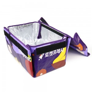 စိတ်ကြိုက် PP Woven Foldable Insulated Branded Grocery Sorting Bag ACD-H-042