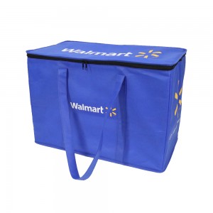 Bolsa de entrega de alimentos térmica de illamento forte, reutilizable, reutilizable e lixeira personalizada de Walmart, Supermaket ACD-H-048