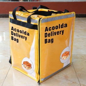 OEM Factory ya China Food Delivery Bag Takeaway Delivery Backpack Package Cooler Bag yokhala ndi Partition Board