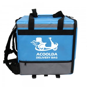کپ ہولڈر تھرمل بیگ کے ساتھ حسب ضرورت چائنا ہائی کوالٹی فوڈ ڈیلیوری بیگ موصل پیزا بیگ ڈلیوری بیگ ACD-B-001