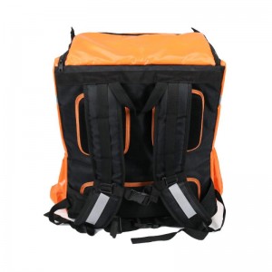 Yakasimba Orange 80L Chikafu Delivery Backpack ine Thermal Insulation
