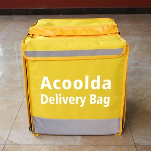 RPET Термична чанта за многократна употреба Външна чанта за доставка на храна на едро Хладилна чанта ACD-B-025