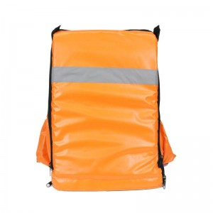 Erős, narancssárga 80 literes ételszállító hátizsák hőszigeteléssel