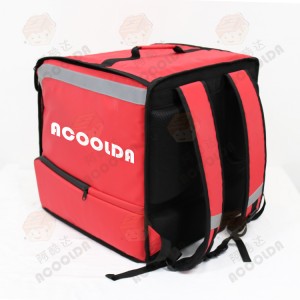 China Customized Logo Printed Folding Drink le Food Delivery Insulated Cooler Bag mohope oa ho arola