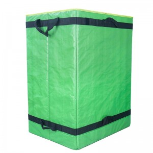 Zaļā PP auduma loģistikas šķirošanas maiss paku šķirošanai lielam lielajam maisam