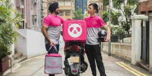 500D Food Panda Motorbike Delivery Bag Estilo sa Backpack Uban sa Insulasyon ACD-B-150