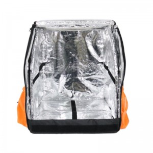 Lig-on nga Orange 80L Food Delivery Backpack nga adunay Thermal Insulation