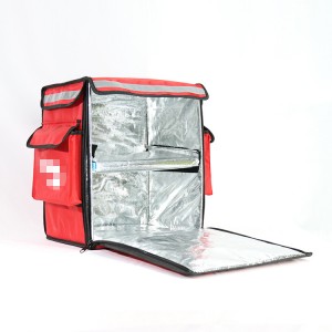 Прилагодено изолирани термички ручек торби за ладилник за испорака на храна за пица 60L Страничен џеб ACD-B-011