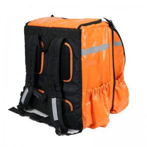 Yakasimba Orange 80L Chikafu Delivery Backpack ine Thermal Insulation