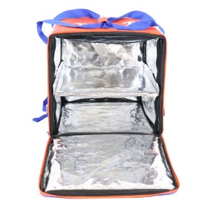 Таңдалған толық басып шығаруға арналған азық-түлік сөмкелері жеткізу рюкзактары оқшауланған тағамдық рюкзактар ​​пицца сөмкесі ACD-B-001