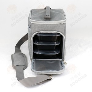 Polyester Insulated Lunch Cooler Bag ສໍາລັບກ່ອງອາຫານ ACD-CM-004