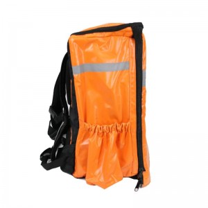 Lig-on nga Orange 80L Food Delivery Backpack nga adunay Thermal Insulation