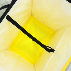 Saci de sortare logistică țesute din PP galben pentru saci mari de sortare de colete