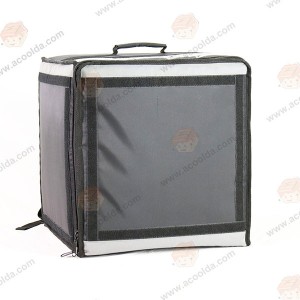 Top Quality China PVC Customized Logo Printed Folding Grocery Backpack Pangiriman Makanan Terisolasi Cooler Lunch Bag