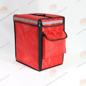 Acoolda višekratni crveni dizajn za Kinu OEM torba za dostavu za restoran
