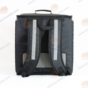 Top Quality China PVC Customized Logo Printed Folding Grocery Backpack Pangiriman Makanan Terisolasi Cooler Lunch Bag