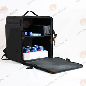 65L ACD-B-018 માટે કસ્ટમાઇઝ્ડ હાર્ડ શેલ ફૂડ ડિલિવરી બેકપેક થર્મલ ડિલિવરી બેગ
