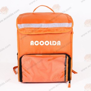 Rider үчүн Acoolda тамак-аш жеткирүү сумкасы, пицца жеткирүү жабдуулары муздаткыч рюкзак
