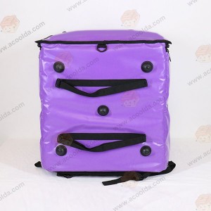 Acoolda Lag luam wholesale Kub Khoom noj khoom haus Hnab Thermal kom Insulated Delivery Backpack