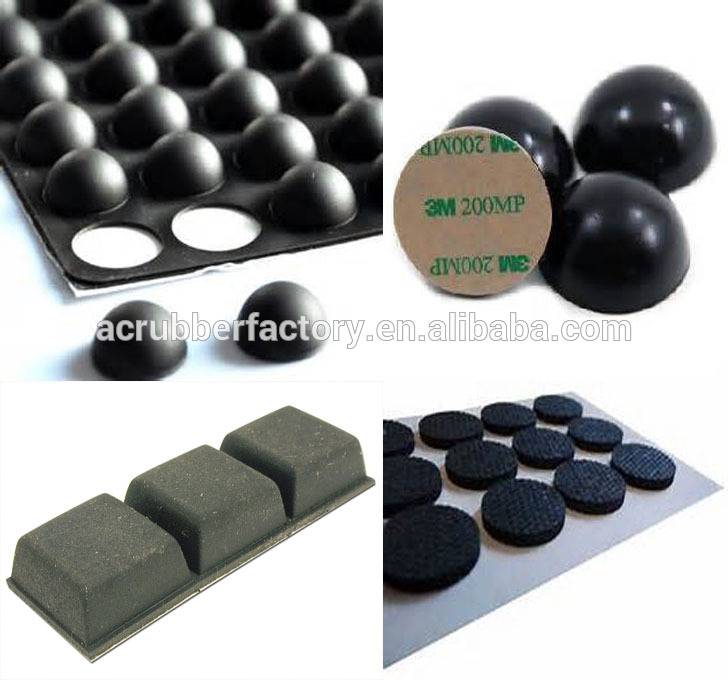 10x10x3 20×2 12.7×12.7×6 8×2 10×2 16×2 mm adhesive Silicone dots silicone rubber feet dots  pad clear 3M adhesive silicon feet