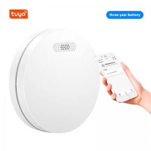 Store Home Security Protection 10 Years Batterise Wireless Photoelectric Fire Alarm System Detector Sensor Tuya Smart Smoke Alarm