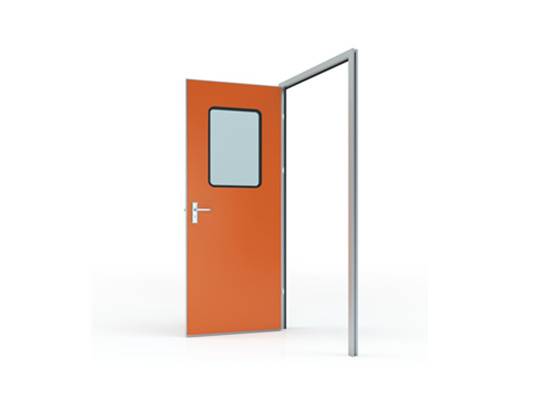 Puerta batiente con panel GI de color (espesor de la hoja de la puerta 50 mm)