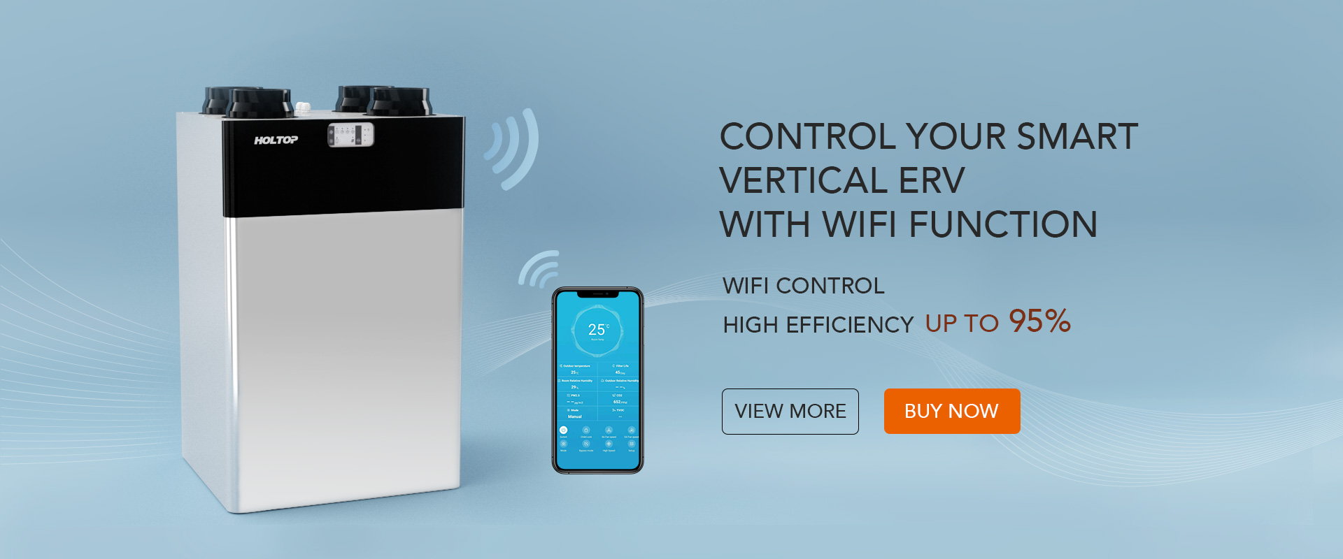 UPGRADED SMART VERTICAL HRV WITH WIFI FUNCTION
