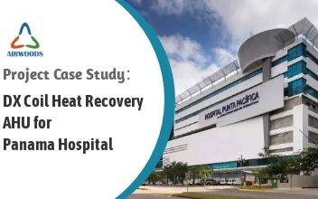 Unidad de tratamiento de aire con recuperación de calor Holtop DX Coil para el hospital de Panamá