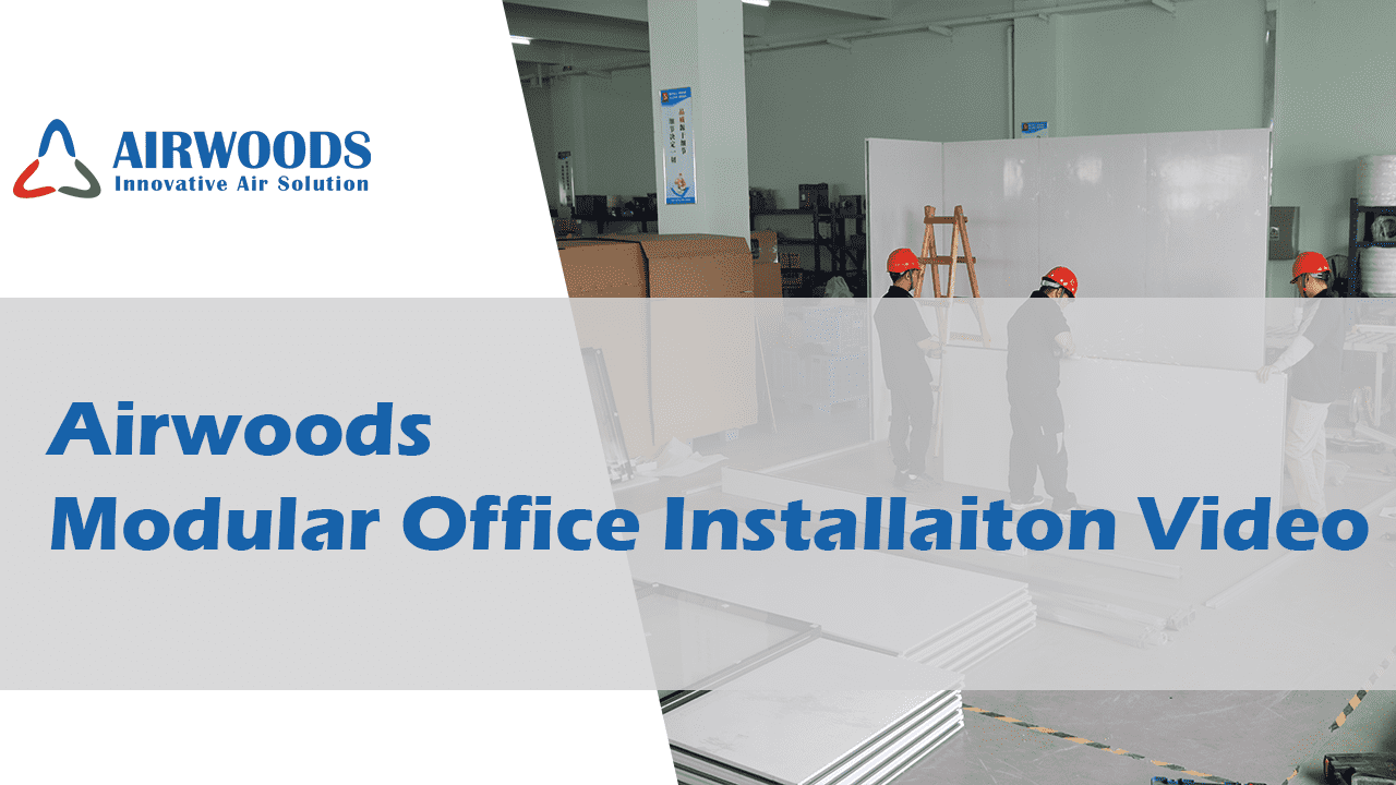 Video de instalación de la oficina modular Airwoods