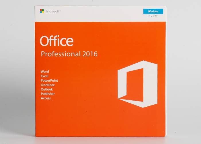 Microsoft Office 2016 pro plus 1 DVD + 1 Key Card Retail Version software