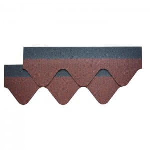Asian Red Roofing Wave Shingles
