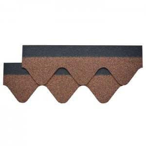 Autumn Brown wave Asphalt Bitumen Roofing Materials
