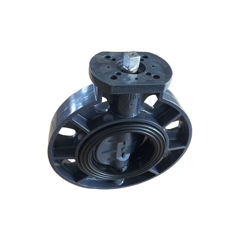 Europe style for 2 Inch Water Solenoid Valve - UPVC butterfly valve Square head stem – DA YU PLASTIC