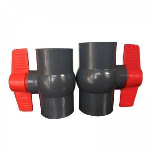 OEM manufacturer Sanitary Manual Pneumatic Diaphragm Valve - PVC ball valve Gray body – DA YU PLASTIC