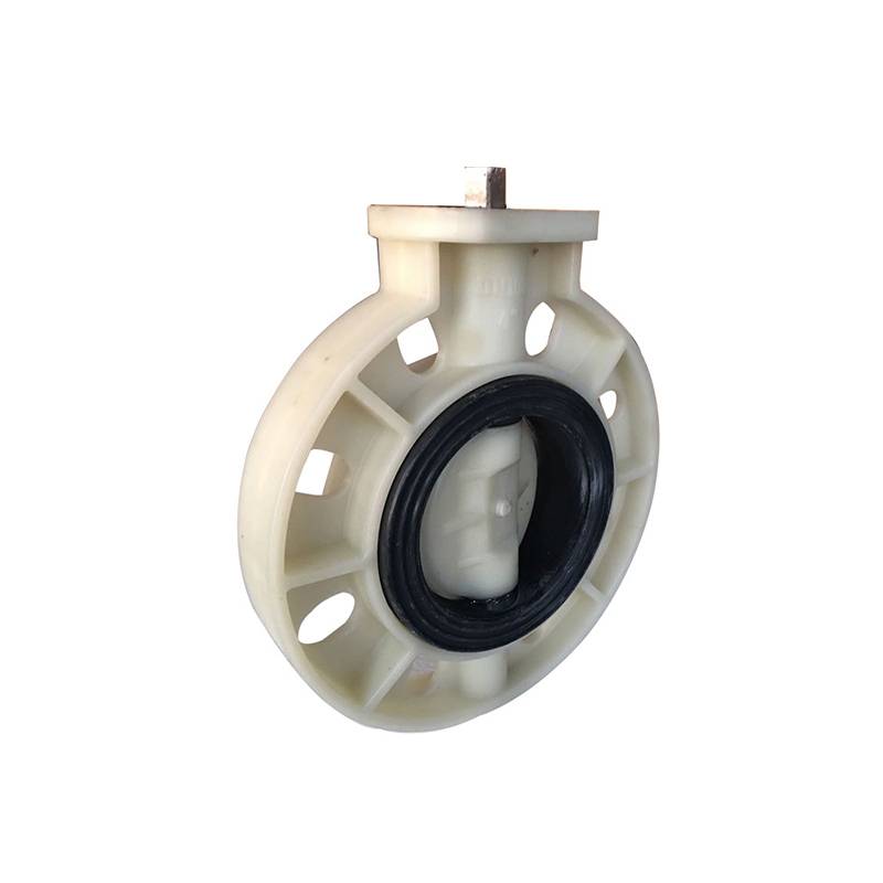Factory directly supply Viton Seated Butterfly Valve - PP butterfly valve Square head bare shaft EPDM seat – DA YU PLASTIC
