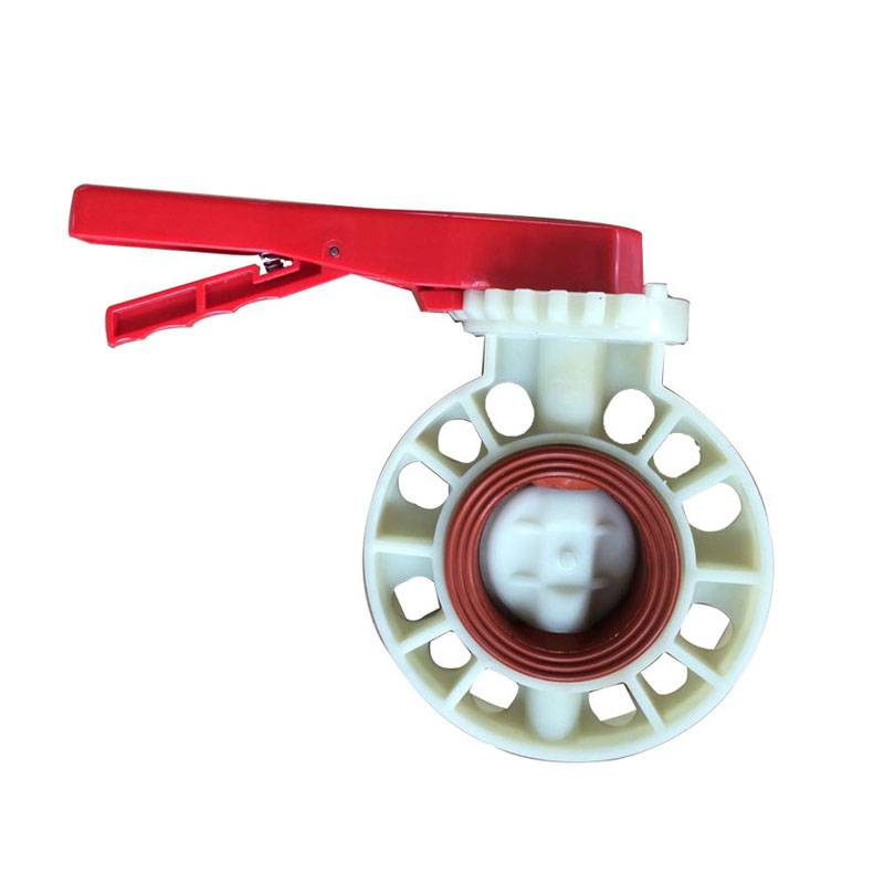 Personlized Products 3a Customized Non Return Valve - PP butterfly valve Handle type FPM seat – DA YU PLASTIC