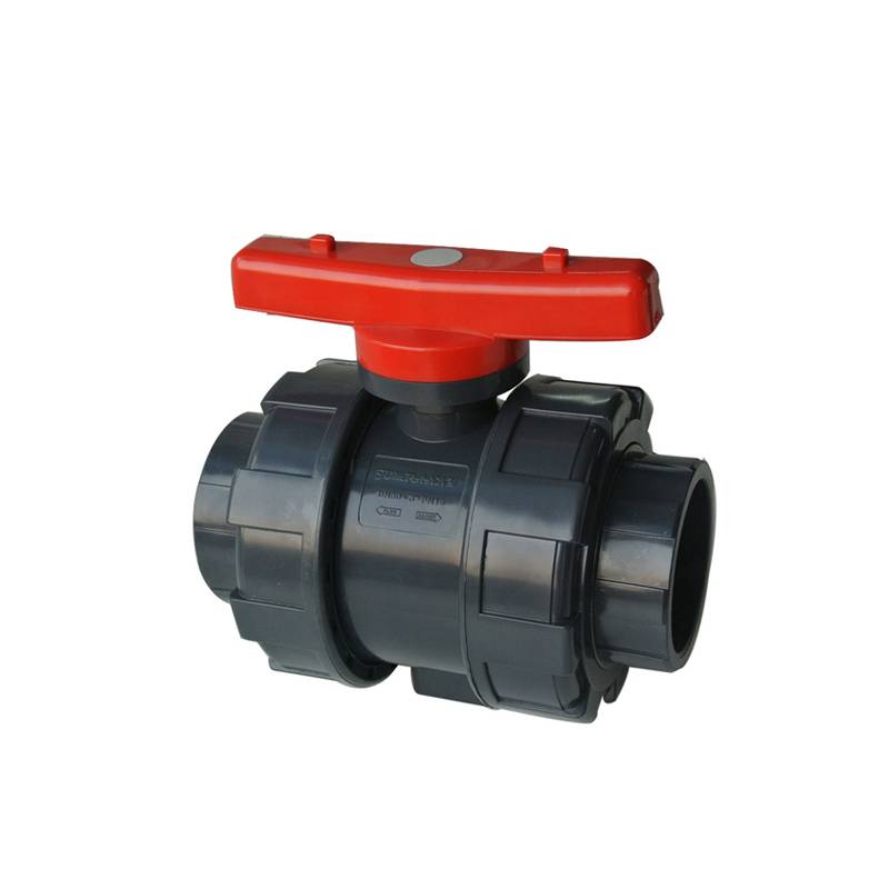 factory customized Water Magnetic Solenoid Valve - UPVC double union ball valve – DA YU PLASTIC