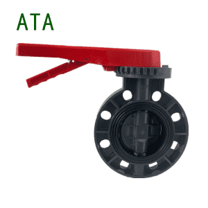 China Valve Manufacturer U-PVC PPR PPH ABS Plastic Industrial Lever Operated Economy Butterfly Valve