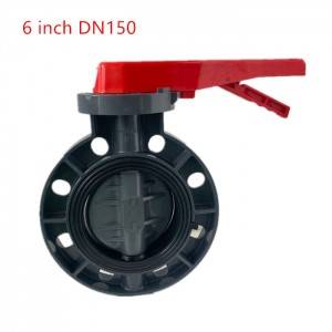 12 years factory direct sale manual gearbox upvc butterfly valves 2″ to 16″