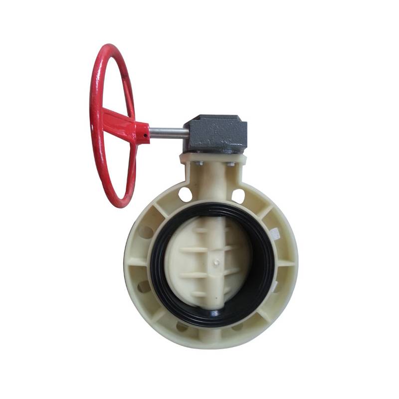 Cheap price Compressor Solenoid Valve - FRPP butterfly valve Gear operated – DA YU PLASTIC