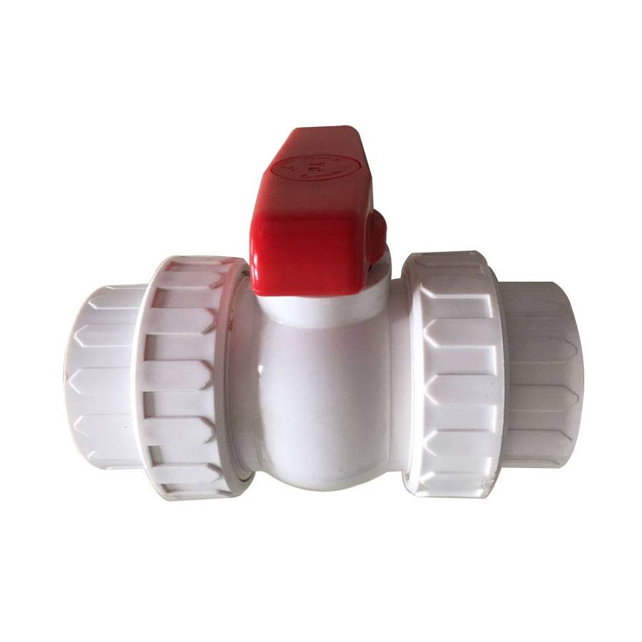 OEM/ODM Factory Female Threaded Pipe Fitting - PE ball valve White body – DA YU PLASTIC