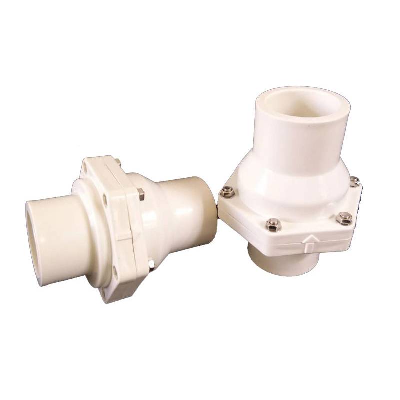 Fast delivery Swaged Pipe Fitting - UPVC flap swing check valve White – DA YU PLASTIC
