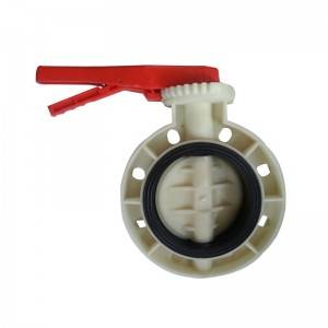 FRPP butterfly valve Handle operated