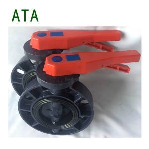 FREE sample free logo agriculture irrigation aquarium drain water industrial full size full port upvc plastic manual lever handle butterfly valve