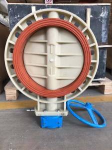 actuator use butterfly valve bare square shaft FPM VITON seat